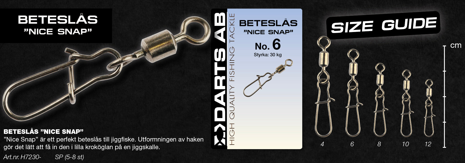 Bait lock "Nice Snap" no4 5-pack