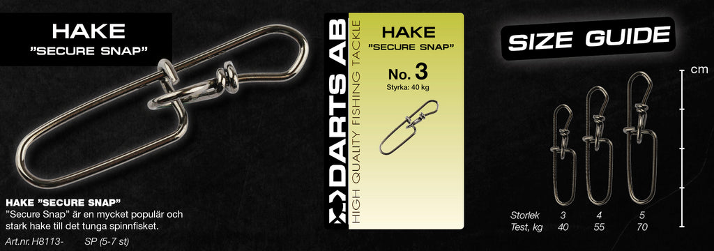 Bait lock "Secure Snap" no5 5-pack