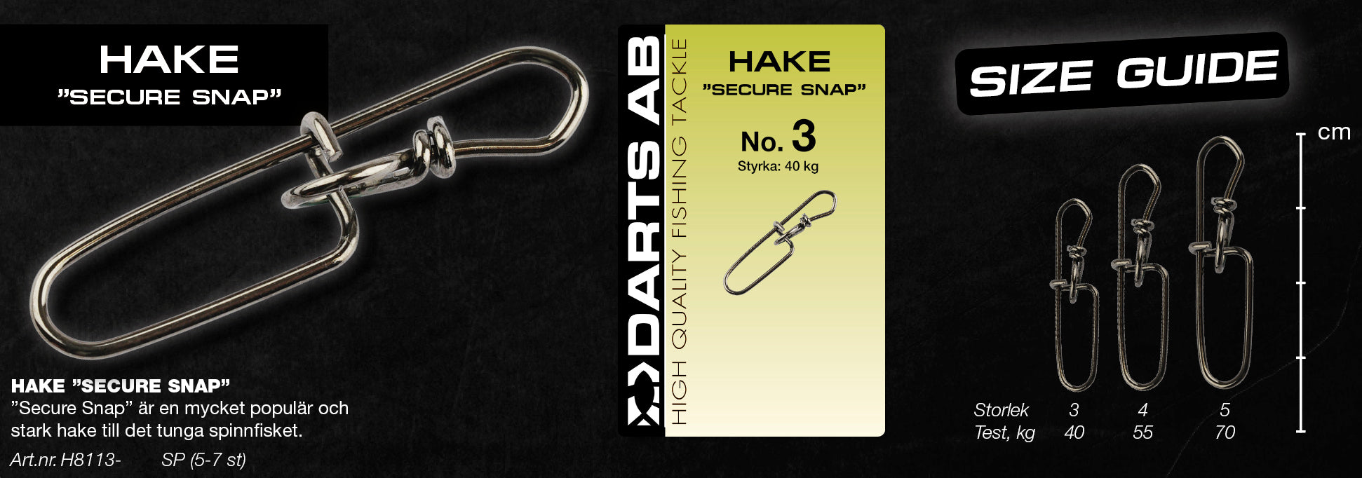 Bait lock "Secure Snap" no5 5-pack