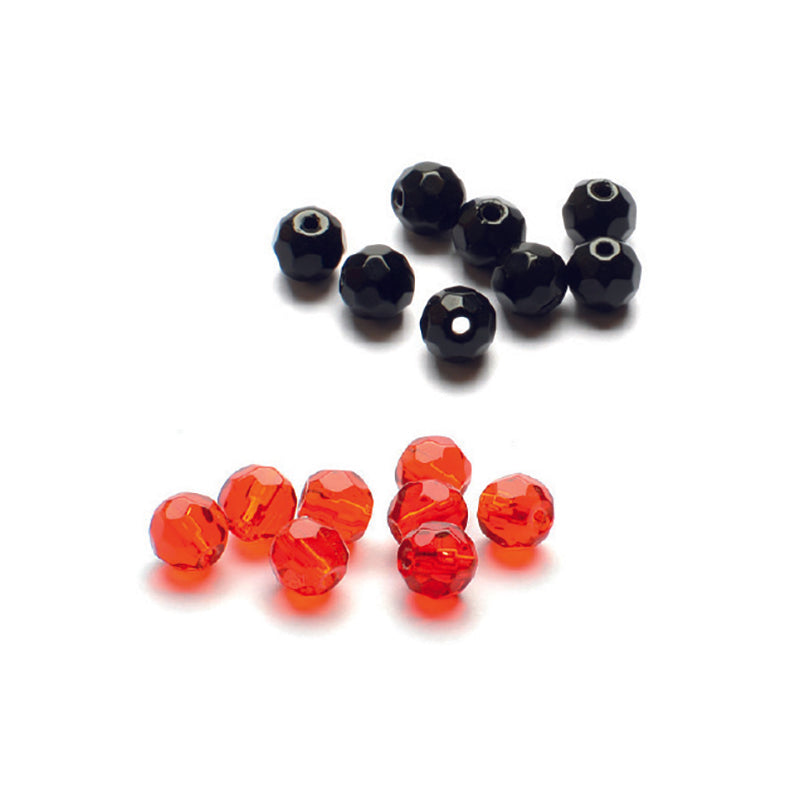 Glass Bead - Facett mix 8mm 7-pack
